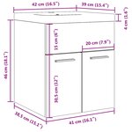 vidaXL Ensemble de meubles salle de bain 2 Pièces bois d'ingénierie