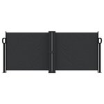 vidaXL Auvent latéral rétractable noir 100x600 cm