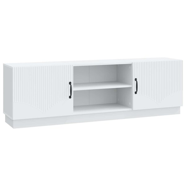 vidaXL Meuble TV Blanc 150 x 31 x 47 cm Bois d'ingénierie