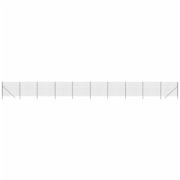 vidaXL Clôture en treillis métallique anthracite 1 4x25 m