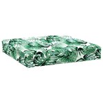 vidaXL Coussins de palette lot de 3 motif de feuilles tissu Oxford