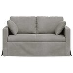 vidaXL Canapé Gris clair 138 x 78 x 80 cm Velours