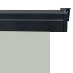 vidaXL Auvent latéral de balcon 125x250 cm Gris