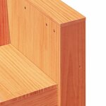 vidaXL Canapé de jardin 2 places cire marron bois pin massif