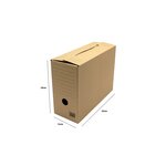 Pack and Move - Lot de 12 boites archives Taille XL - 54 x 36 x 28 cm - Caisse de stockage incluse