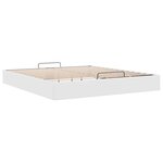 vidaXL Cadre de lit ottoman sans matelas blanc 160x200 cm similicuir