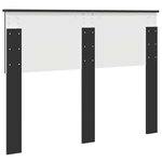 vidaXL Tête de lit Chêne noir 120 cm Bois d'ingénierie