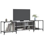 vidaXL Meuble TV sonoma gris 203x37x50 cm Bois d'ingénierie