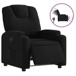 vidaXL Fauteuil inclinable électrique Noir Tissu