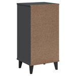 vidaXL Table de chevet VIKEN gris anthracite bois d'ingénierie