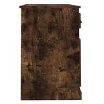 vidaXL Bureau avec tiroir chêne fumé 115x50x75 cm bois d'ingénierie