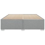 vidaXL Cadre de lit sans matelas gris clair 200x200 cm tissu