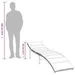 vidaXL Chaise longue avec coussin noir 55x199x50 cm résine tressée