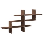 vidaXL Étagère murale chêne marron 124 5x18x60 5 cm bois d'ingénierie
