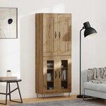 vidaXL Haut Armoire Chêne artisanal 69 5 x 34 x 180 cm
