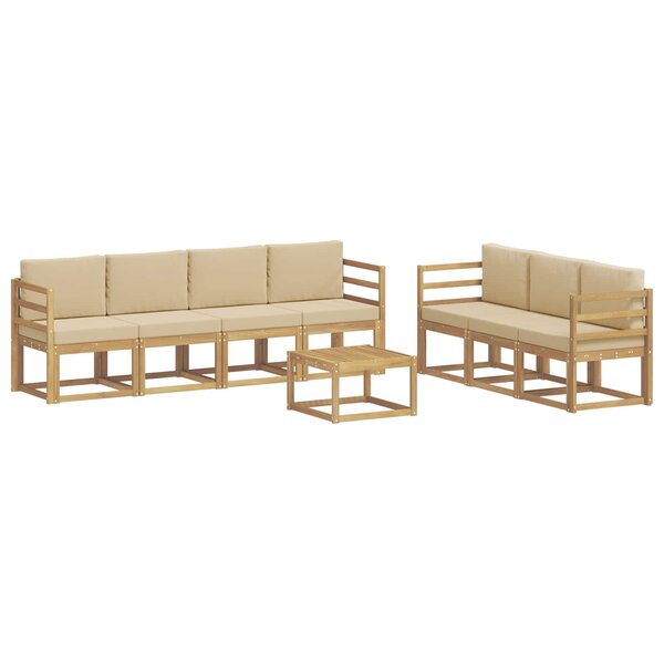 vidaXL Ensemble de canapés d'extérieur 7 pc