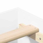 vidaXL Cadre de lit sans matelas blanc 180x200 cm bois d'ingénierie