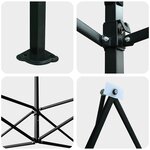 vidaXL Serre avec toit Vert 290 x 290 x 315 cm Acier