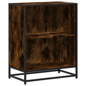 vidaXL Bibliothèque chêne fumé 60x35x76 cm bois d'ingénierie