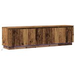 vidaXL Meuble TV avec LED Bois ancien 180 x 38 x 49 cm