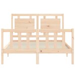 vidaXL Cadre de lit sans matelas bois de pin massif