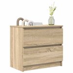 vidaXL Meuble TV chêne sonoma 60x35x54 cm bois d'ingénierie