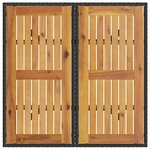 vidaXL Ensemble de salle à manger pour jardin 5 Pièces Noir Poly rotin