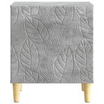 vidaXL Table de chevet 2 Pièces Gris béton 43 x 34 5 x 50 cm