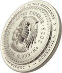 Pièce de monnaie en Argent 2 Dollars g 31.1 (1 oz) Millésime 2025 AZTEC EMPEROR CUAUHTÉMOC