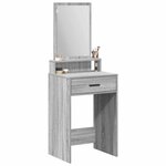 vidaXL Table de Toilette avec tiroir Gris Sonoma 50 x 41 x 140 cm
