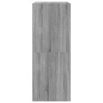 vidaXL Armoire à chaussures 2 tiroirs rabattables sonoma gris