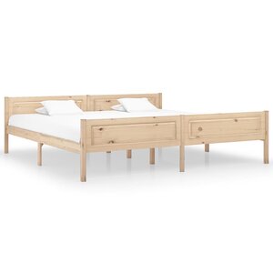 vidaXL Cadre de lit sans matelas bois massif de pin 200x200 cm