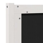 vidaXL Tête de lit capitonnée avec tête de lit Blanc 180 cm Pin massif