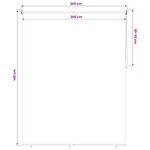 vidaXL Store enrouleur Protection UV Beige 200 x 140 cm Polyester