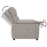 vidaXL Fauteuil inclinable Taupe Tissu