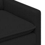 vidaXL Canapé Noir 76 x 81 x 87 5 cm Tissu