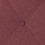 vidaXL Coussin de Dos Bordeaux 60 x 19 x 50 cm tissu