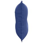 vidaXL Coussin de Dos Bleu police 80 x 50 cm Tissu en velours côtelé