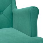 vidaXL Fauteuil Turquoise Velours