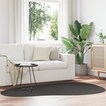 vidaXL Tapis "HUARTE" à poils courts  doux et lavable anthracite 140x200 cm