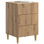 vidaXL Cabinet de chevet Chêne artisanal 43 x 41 x 66 5 cm