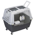 Stefanplast Cage pour animaux Gulliver Touring 80x58x62 cm Gris 81340