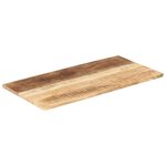 vidaXL Dessus de table bois de manguier solide 25-27 mm 100x60 cm