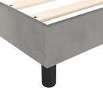 vidaXL Cadre de lit sans matelas gris clair 90x200 cm velours