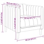 vidaXL Fauteuil marron similicuir daim