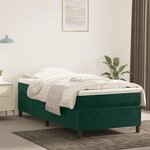 vidaXL Cadre de lit vert foncé 80x200 cm velours