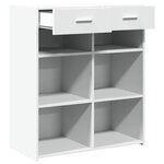 vidaXL Buffet blanc 80x42 5x93 cm bois d'ingénierie