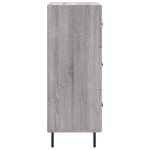 vidaXL Buffet Sonoma gris 34 5x34x90 cm Bois d'ingénierie
