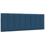 vidaXL Lit avec matelas bleu 120x200 cm tissu