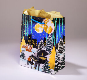 Sac cadeau théâtre d'hiver mmpml 17,5 x h 23